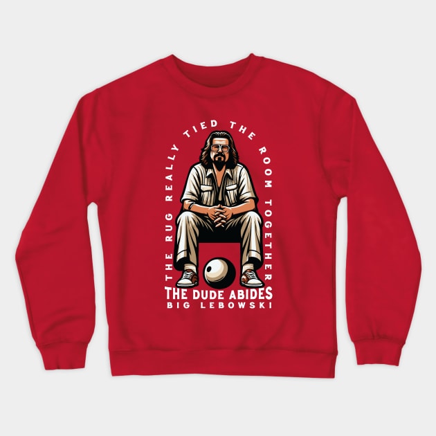 Big Lebowski // The Dude Abides Crewneck Sweatshirt by Trendsdk